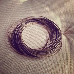 Silver Intertwined Bangles